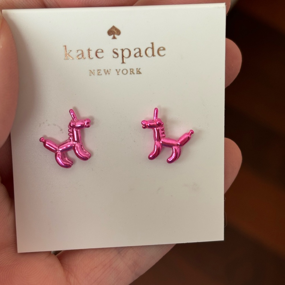 Kate spade unicorn balloon earrings